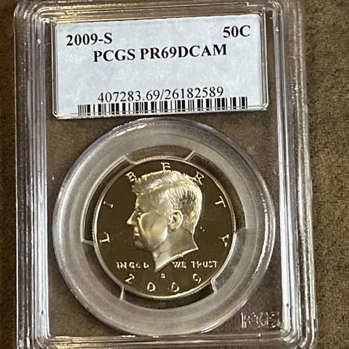 2009 S Silver Kennedy Half Dollar Deep Cameo Gem Proof, Taken From A Proof Set