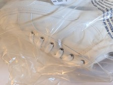 Lands  End Women  s All Day Comfort Sneakers White SZ 10B Faux Leather NEW in bag