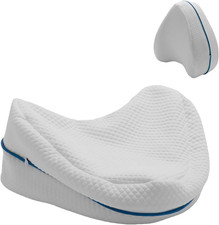 Zippered Pillow Cover Compatible with Contour Legacy Knee Pillow White,Invisib