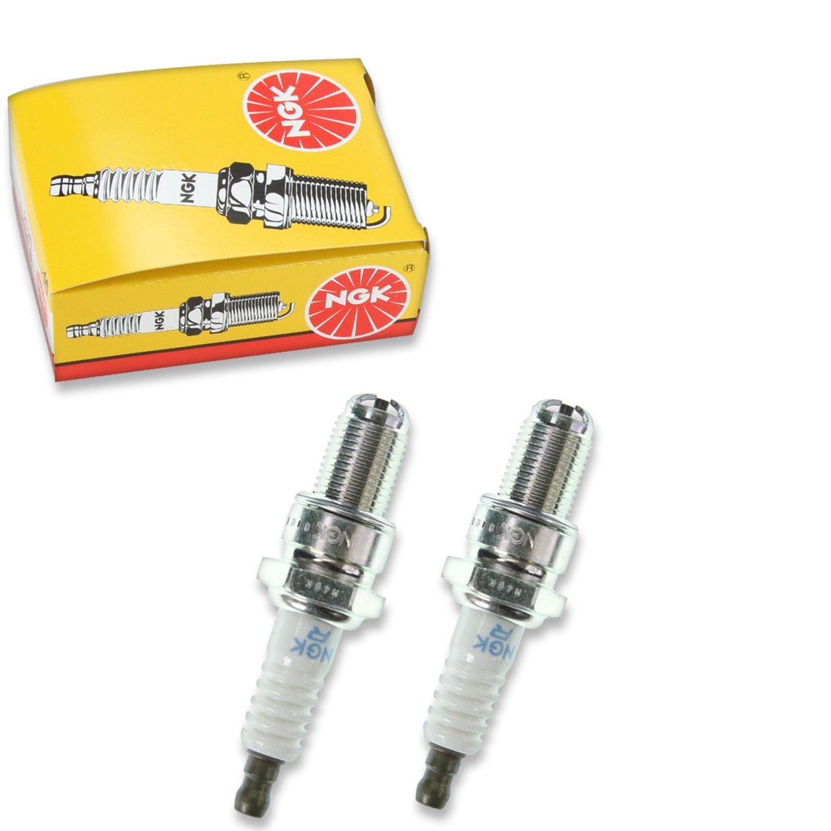 2 pc NGK 6612 BR8ET Standard Spark Plugs for WR3CTC W25EBR W25EB W25EA ov