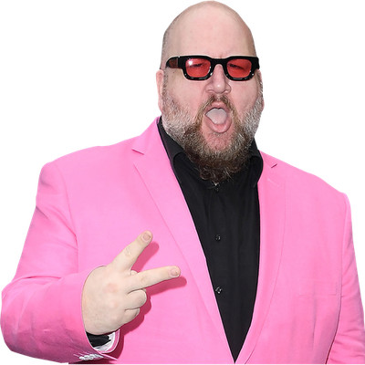 Stephen Kramer Glickman (rosa Anzug) Half Body Buddy Cutout