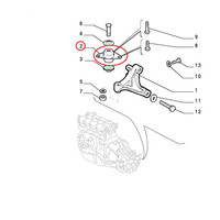DüBel Elastisch Federung Motor Fiat Palio - Siena Original 46440552