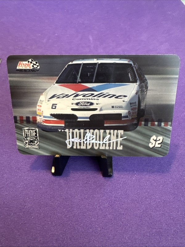 Valvoline Ford CAR  Mark Martin  1996 Finish Line Phone CARD 1925 FAUX AUTOGR