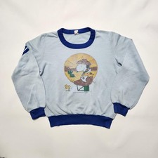 70s 80s Youth Vintage Snoopy Cowboy Ringer Longsleeve Lightweight Top 8-10y 