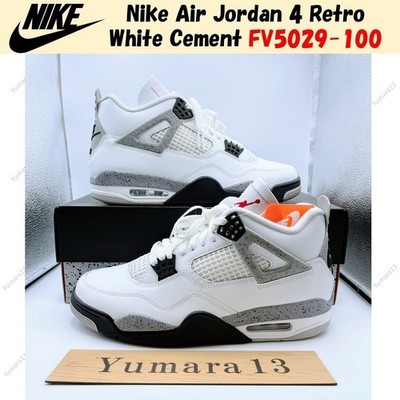 Nike Air Jordan 4 Retro White Cement FV5029-100 Men's Size