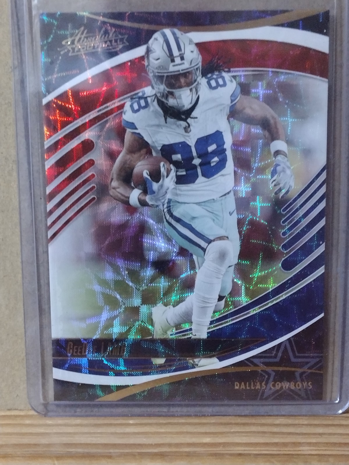 2025 Absolute Football Ceedee Lamb Red White And Blue Parallel