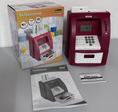 Idena Spielzeug Geldautomat, elektronische Spardose Sparschwein