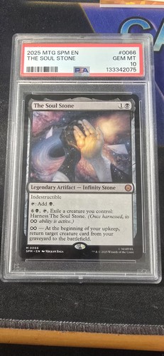 2025 magic the gathering spider-man The Soul Stone PSA 10
