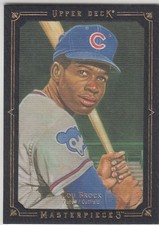 2008 Upper Deck Masterpieces Framed Black LOU BROCK #107 Cubs