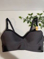 Hanes Comfort Evolution Wire-Free Bra Gray/Black Medium