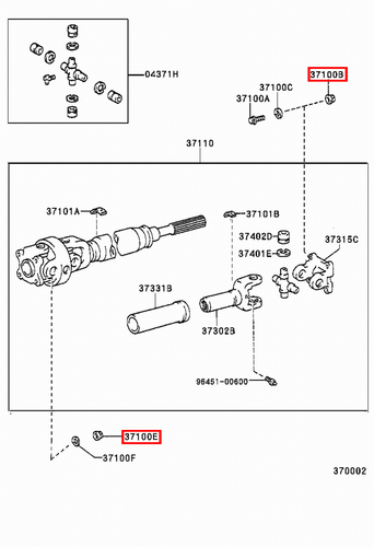 Genuine Toyota LandCruiser 80 79 Series HZJ HDJ FZJ FJ LJ Tailshaft Nut - Picture 3 of 20