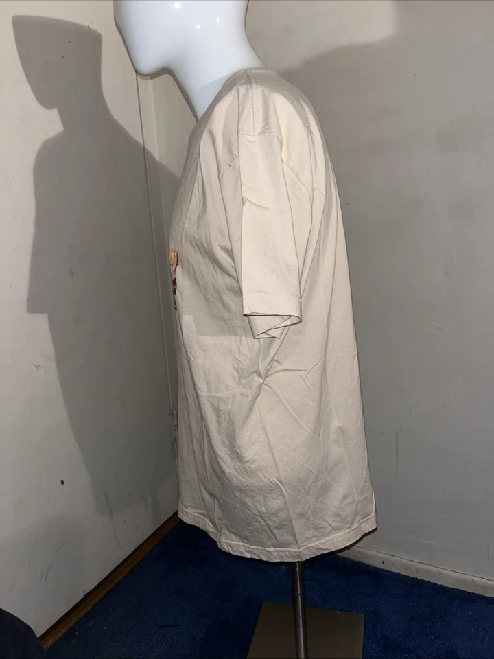 George Harrison 黑马短袖 %100 棉图案 T 恤黄色 XL 码 — 第 4/4 张图片