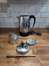 VTG Farberware Superfast Stainless 138B 8-Cup Percolator Coffee Pot Tested USA