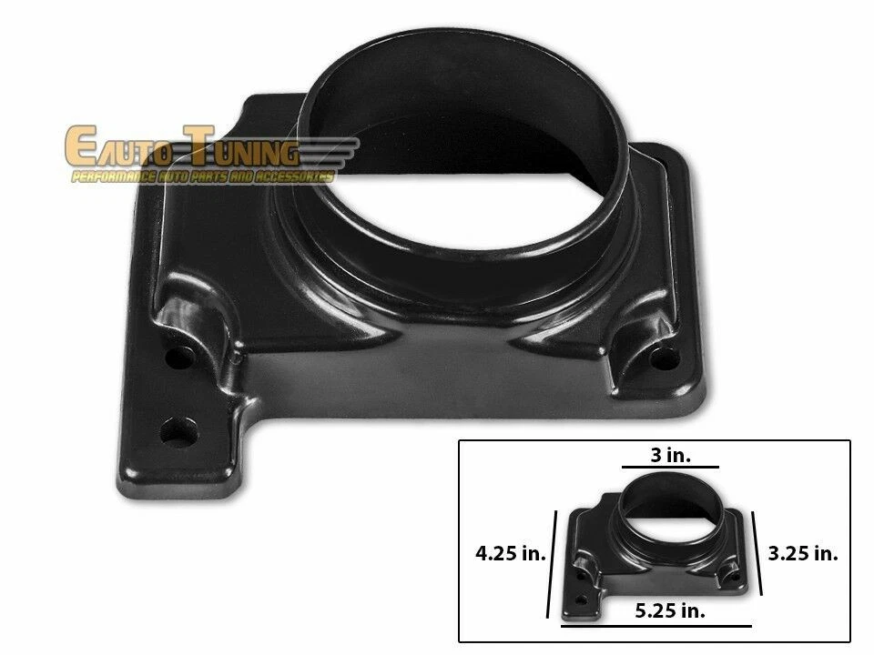 Mass Air Flow Sensor Intake Adapter + RED Filter For 95-99 Eclipse 2.0 L4 Turbo - Image 2 of 2