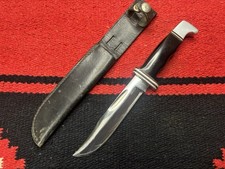 RARE VINTAGE BUCK 119 SINGLE LINE INVERTED TANG KNIFE WITH SHEATH 1961-67
