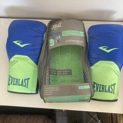 Everlast PRO STYLE ELITE TRAINING GLOVES BLUE/GREEN 12 oz