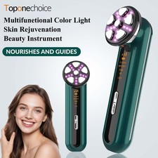 Home Use RF Microcurrent Facial Tool with LED for Anti Aging Wrinkles Lifting