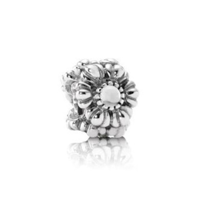 Pandora Retired Rock Crystal Floral 
