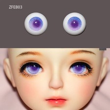 12mm, 14mm, 16mm 1 Pair of Acrylic Eyes for BJD Doll ZFEB03