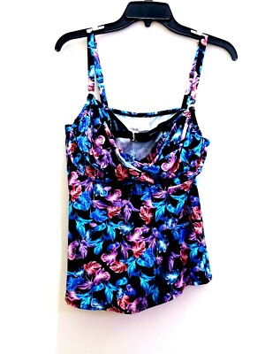 Swim Systems Eden Crossroads Tankini Top Size 38D