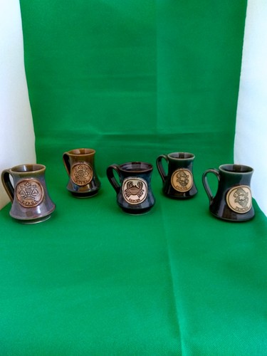 Jenny Miller Nixon Studio Pottery Mug's x 5 - Picture 2 of 3