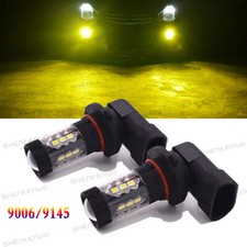 For Ford F150 1999-2020 Expedition 2000-2012 Yellow 9145 LED Fog Light Bulbs 2x