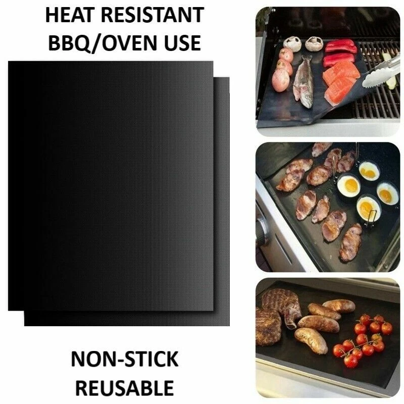 BBQ Grill Mat Non Stick Oven Liners Teflon Cooking Barbecue Baking