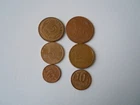 Coins Divers 6pcs See Pictures Total Weight: 30.8g
