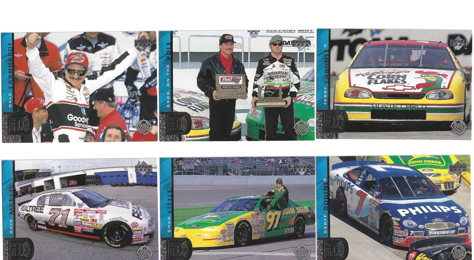 1998 UD RTTC Extreme SHORT-PRINT card #68 Terry/Bobby Labonte-ONE CARD ONLY!