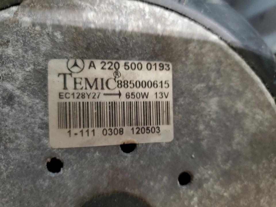 2003 2004 2005 2006 MERCEDES-BENZ W220 S430 S500 COOLING FAN RELAY A2205000193 - Image 3 of 4