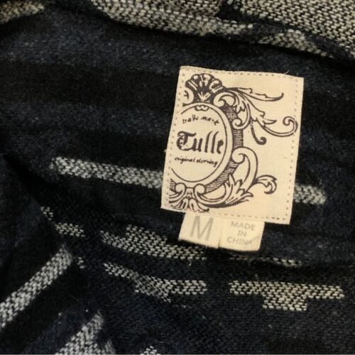 Anthropologie Tulle Aztec Tribal Print Hooded Shacket Jacket - Picture 9 of 9