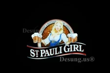 St Pauli Girl 3D LED 17" Neon Sign Lamp Light Hanging Nightlight Decor Beer EY
