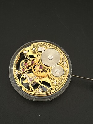 Vintage Uhrwerk Unitas ETA 6497 Schweiz Original Skelett Pinstriping