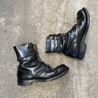 Vintage 1966 Vietnam Combat Military Army Marine Black Leather 7 N Boots 1960s