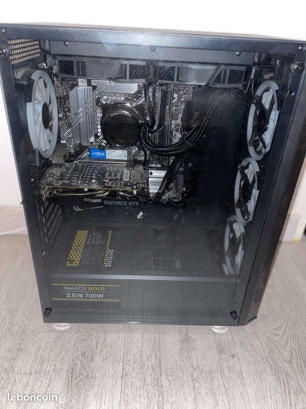 Pc Gamer I i7 10700F, 32 GO DDR4, Geforce GTX 1660 super , Water