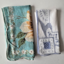 Vintage Wedding Handkerchiefs, Something borrowed, Something blue