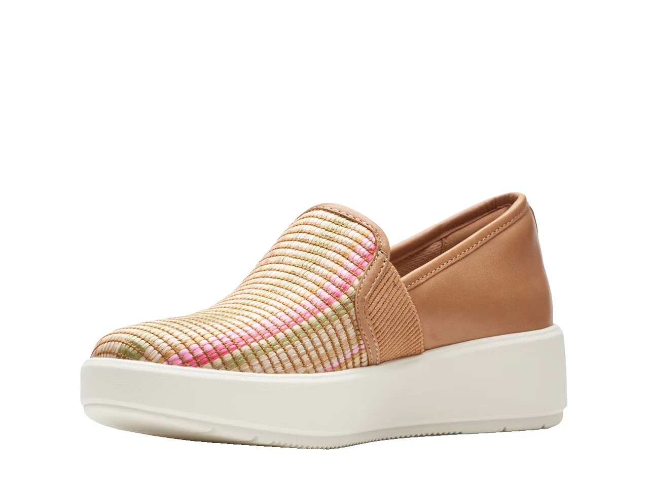 Zapatos Cómodos a rayas superior de cuero para mujeres