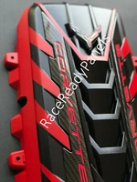 2020/24 CORVETTE C8 ENGINE COVER TORCH RED CARBON FIBER RAILS NEW OEM (For: More than one vehicle)