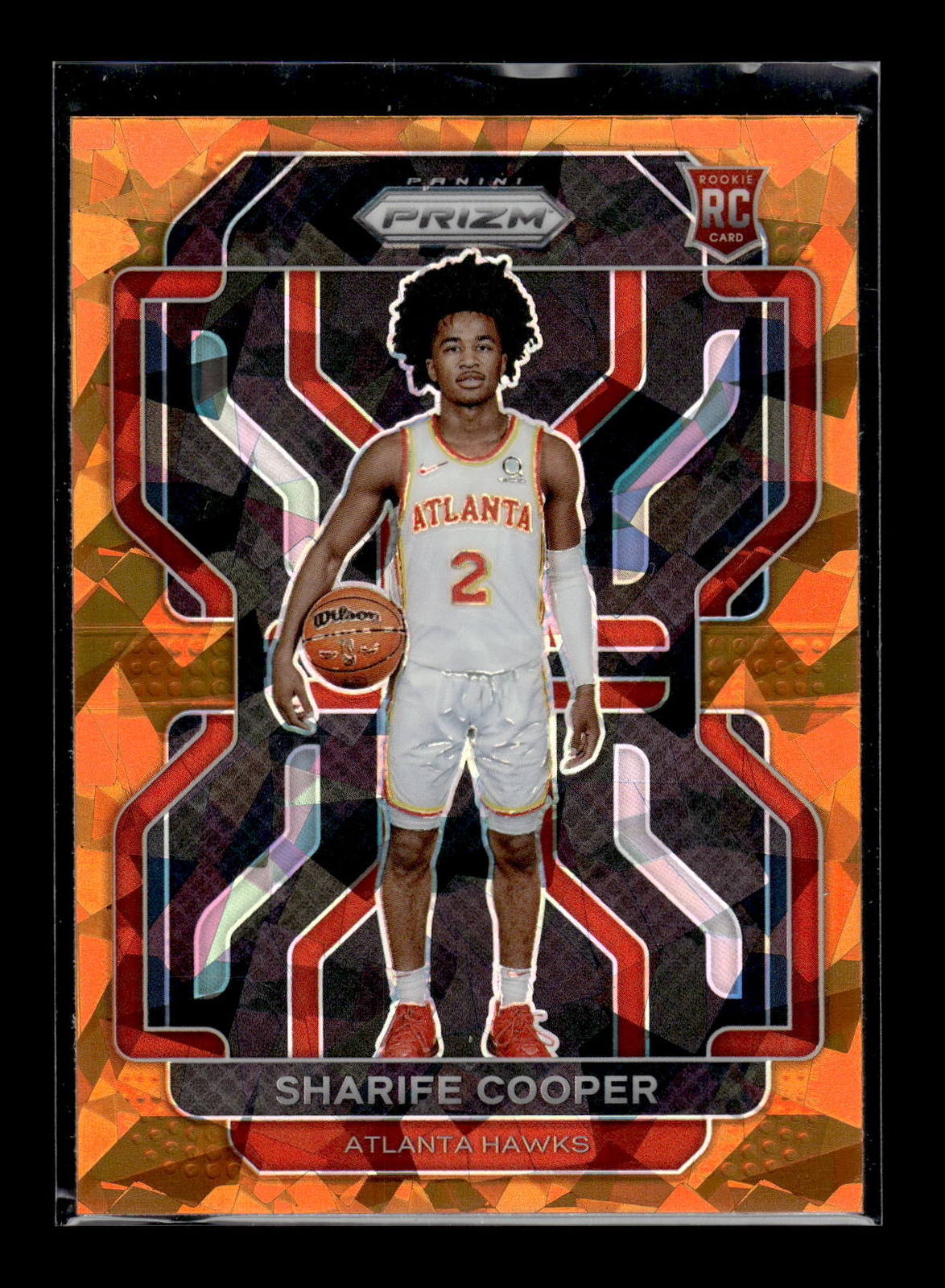 2021 Panini Prizm #280 Sharife Cooper Rookie Orange Ice   Mint+ New
