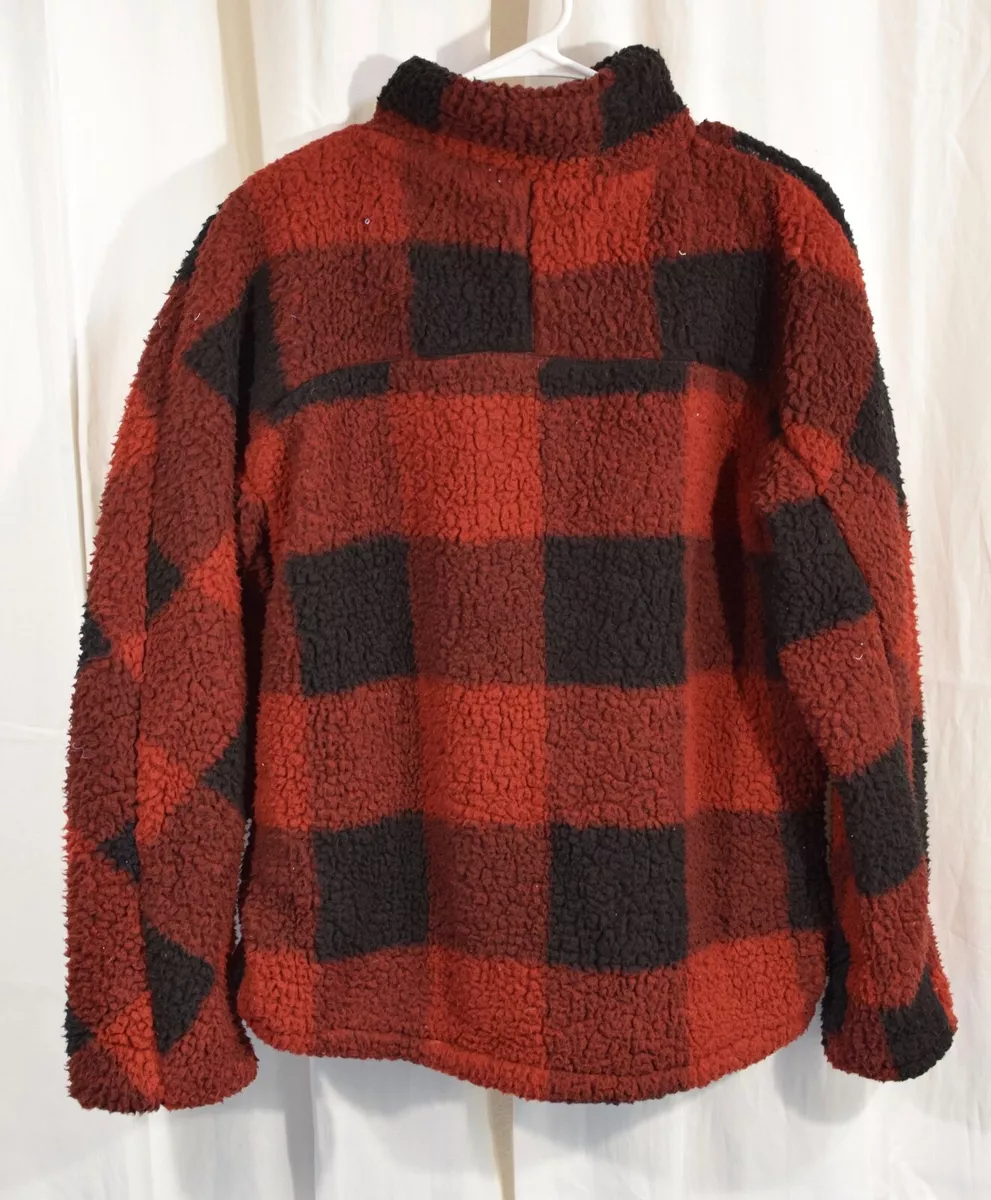 Patterned sherpa pullover cheap