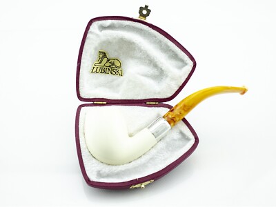 Pfeife Pipe LUBINSKI Schiuma Di Mare Meerschaum Bent Billiard B276-G6VCL5