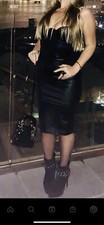 fashionnova Cocktail dress Party black Holiday shiny S stretch sexy Worn Once