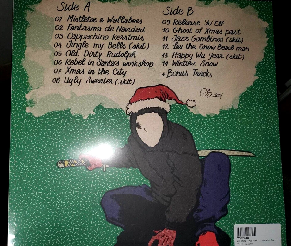 Wu Tang Clan Vinyl Xmas Cookin Soul LP- PICTURE MF Doom Xmas RARE SHIPS SAME DAY - Image 3 of 4