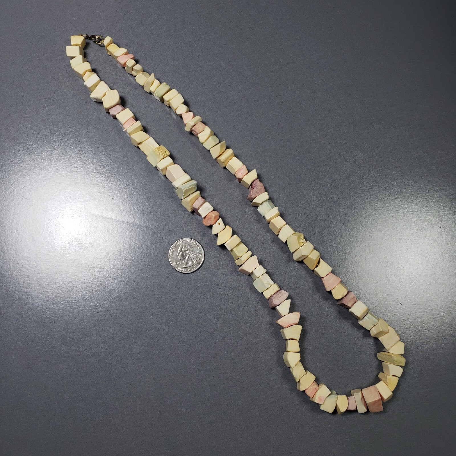 Beaded Shell Necklace Pastel Statement Retro Mid … - image 10
