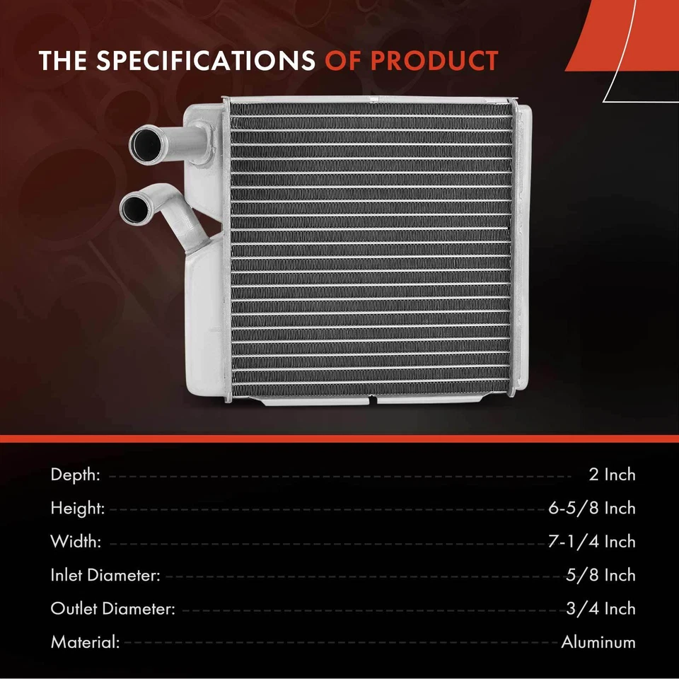 HVAC Heater Core for Chevrolet Blazer C10 C20 C30 GMC K2500 w/ Air Conditioning - Image 3 of 4