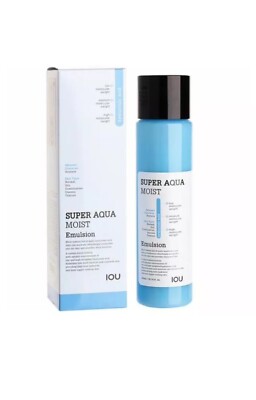 WELCOS IOU Super AQUA  MOIST EMULSION 300 ML 10.14 OZ Moisturizing K-beauty, New