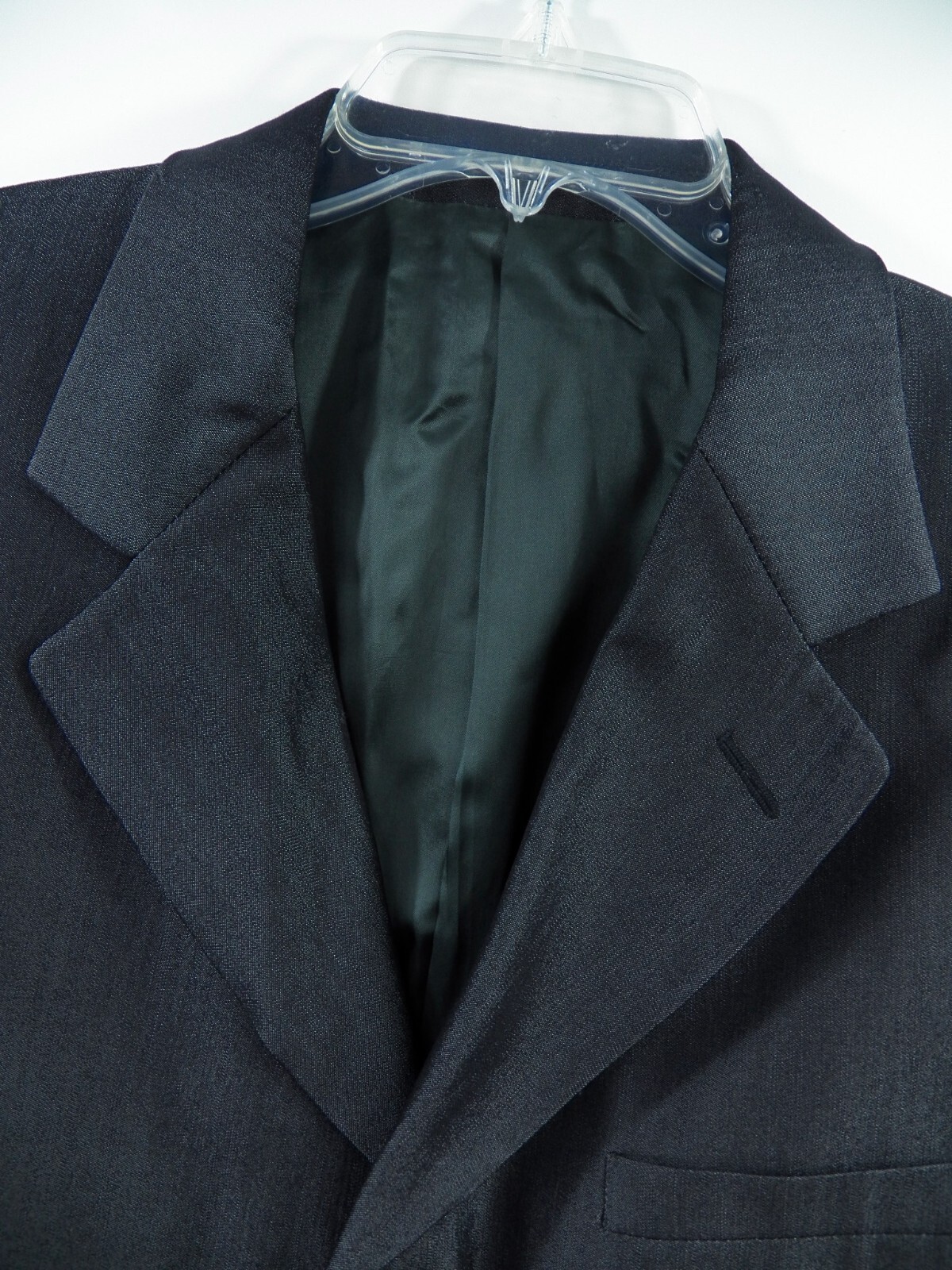 VERSACE CLASSIC V2 MENS 54 44 L BLAZER JACKET CHARCOAL METALLIC 72percent WOOL LUXURY image 2
