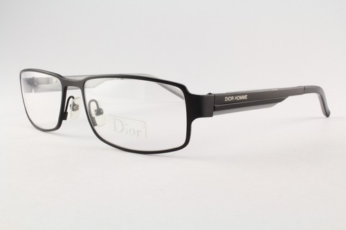Auténticas gafas Christian Dior Homme 0103 OAZ 53 mm negras grises con monturas Italia - Imagen 2 de 5