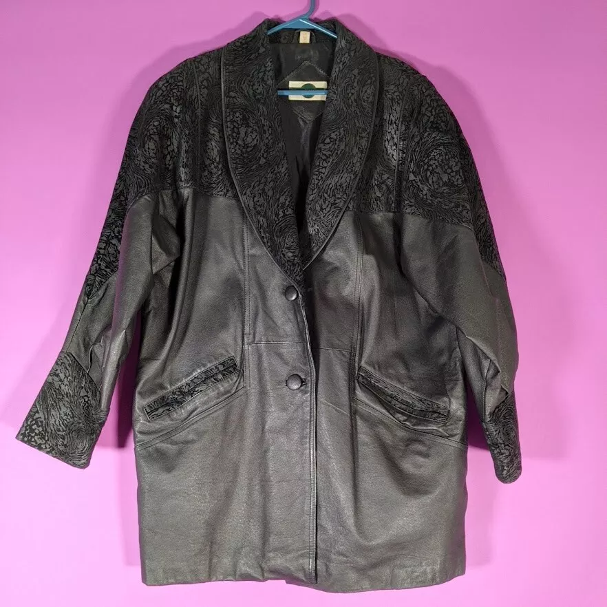 Outbrook leather hotsell trench coat