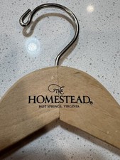 The HOMESTEAD HOT SPRINGS, VA Coat Clothes MCM Art Deco Hollywood Regency Hanger